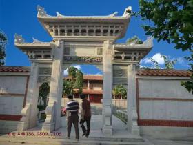 济南农村景区石牌楼图片大全