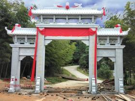 农村村口石牌楼雕刻结构和图片样式选择