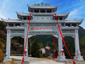 2022广州农村村口石门楼与湖北村牌楼最新样式