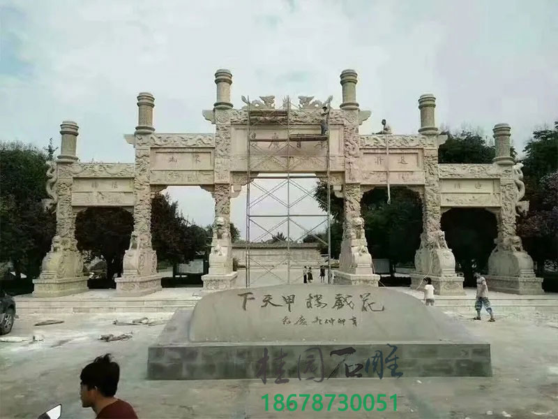 石牌坊样式五门石牌坊