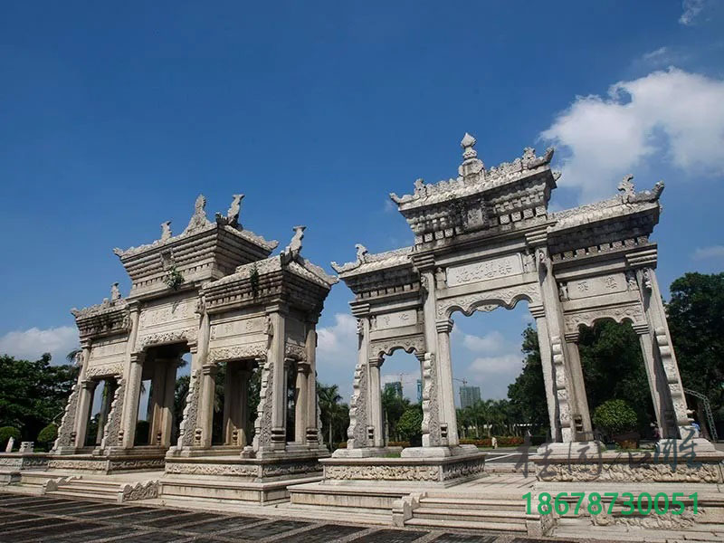 仿古石牌坊