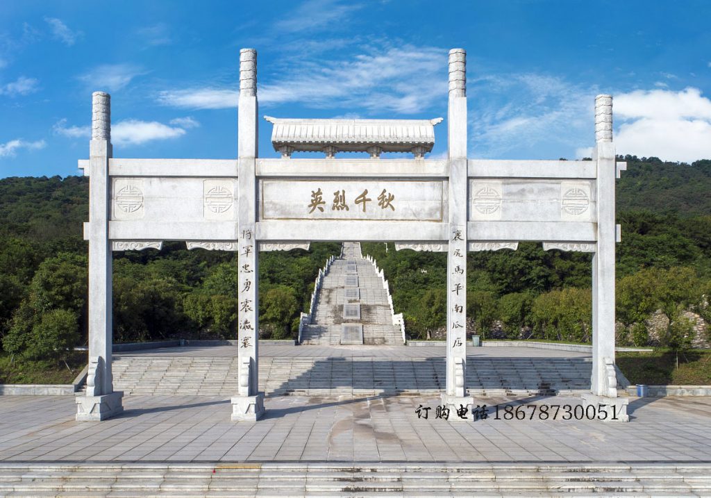 出厂价格7万元的简易石牌坊