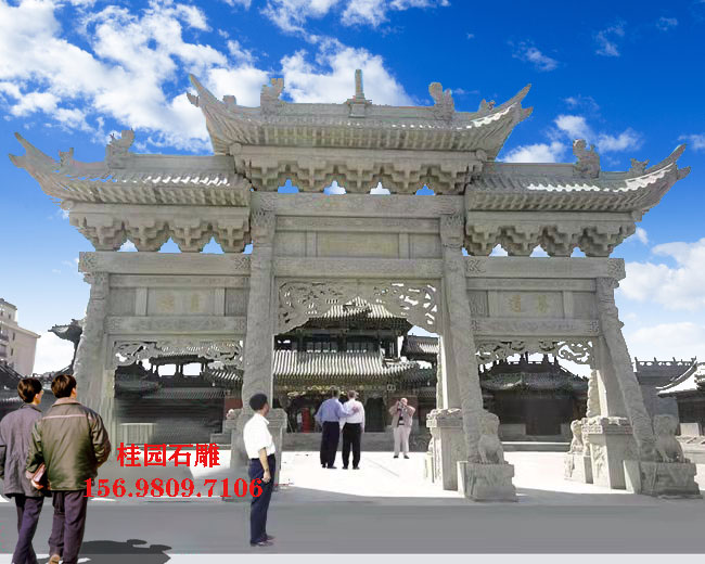 农村石牌楼样式