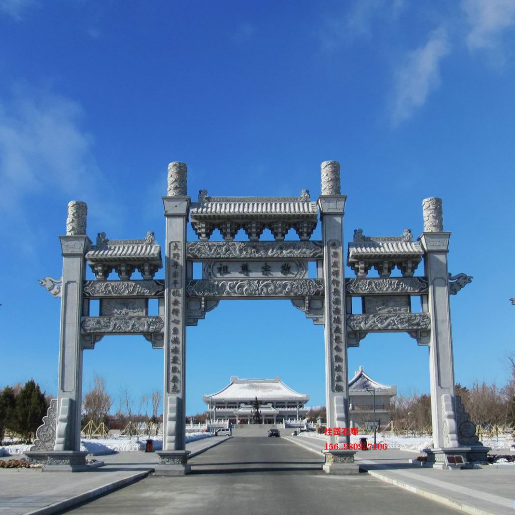 湖南寺院石雕大门