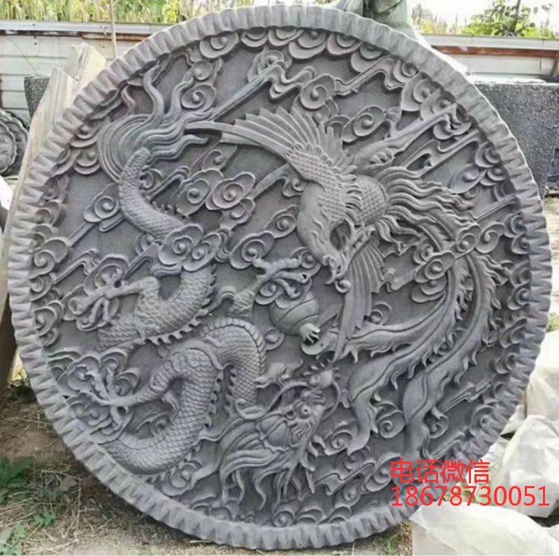 古建园林雕塑圆形仿古石雕雕塑