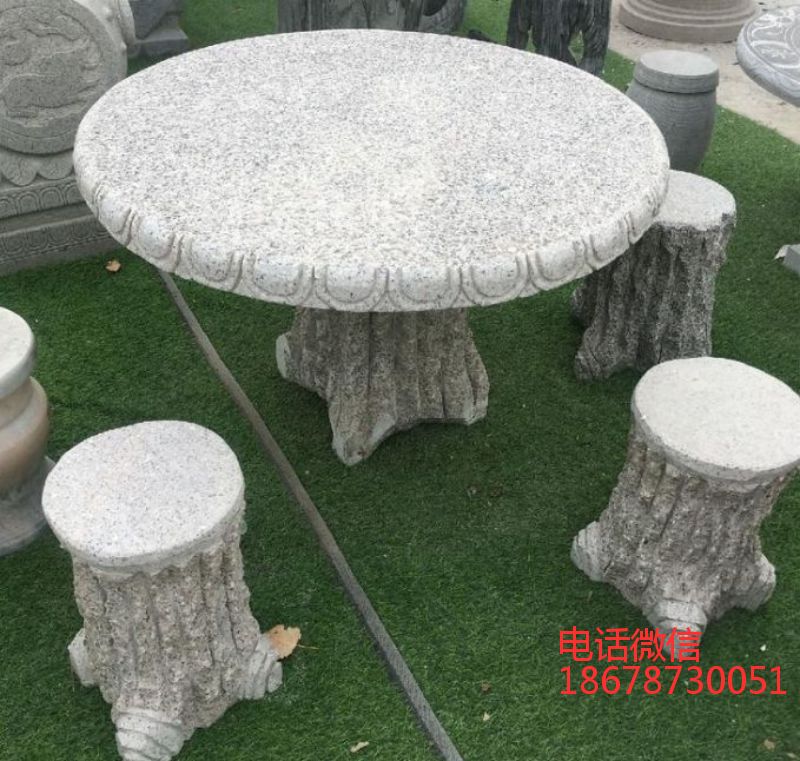 古建园林雕塑系列之庭院户外石桌石凳